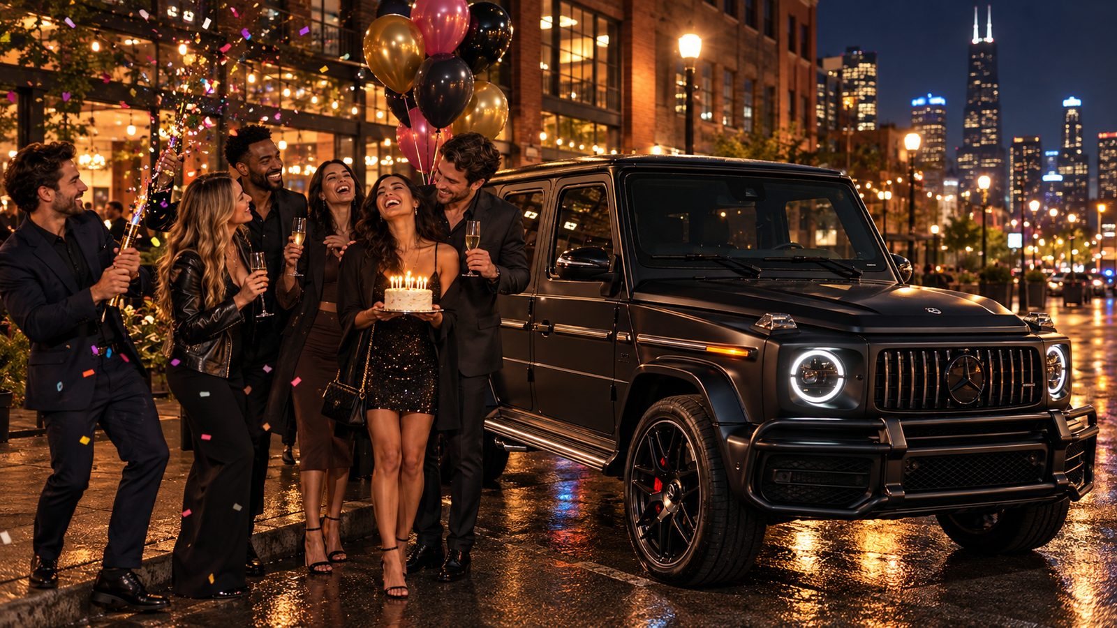 Birthdays with a car from Chicago Supercar Rentals