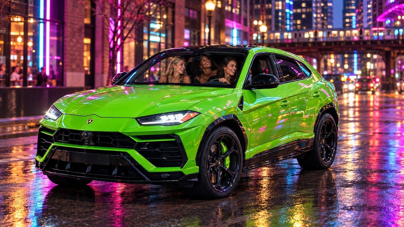 Photo shoots with a car from Chicago Supercar Rentals