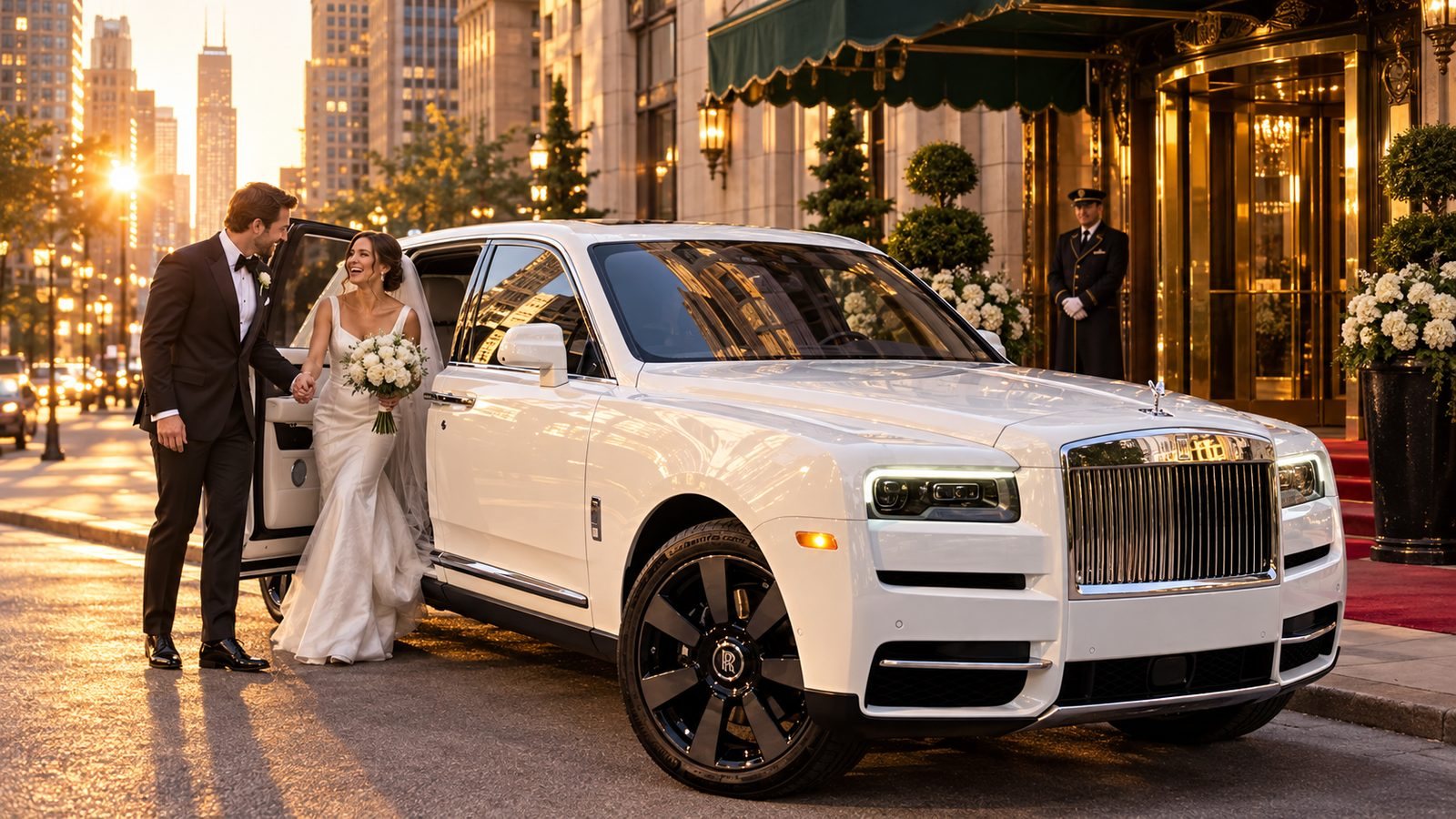 Weddings with a car from Chicago Supercar Rentals