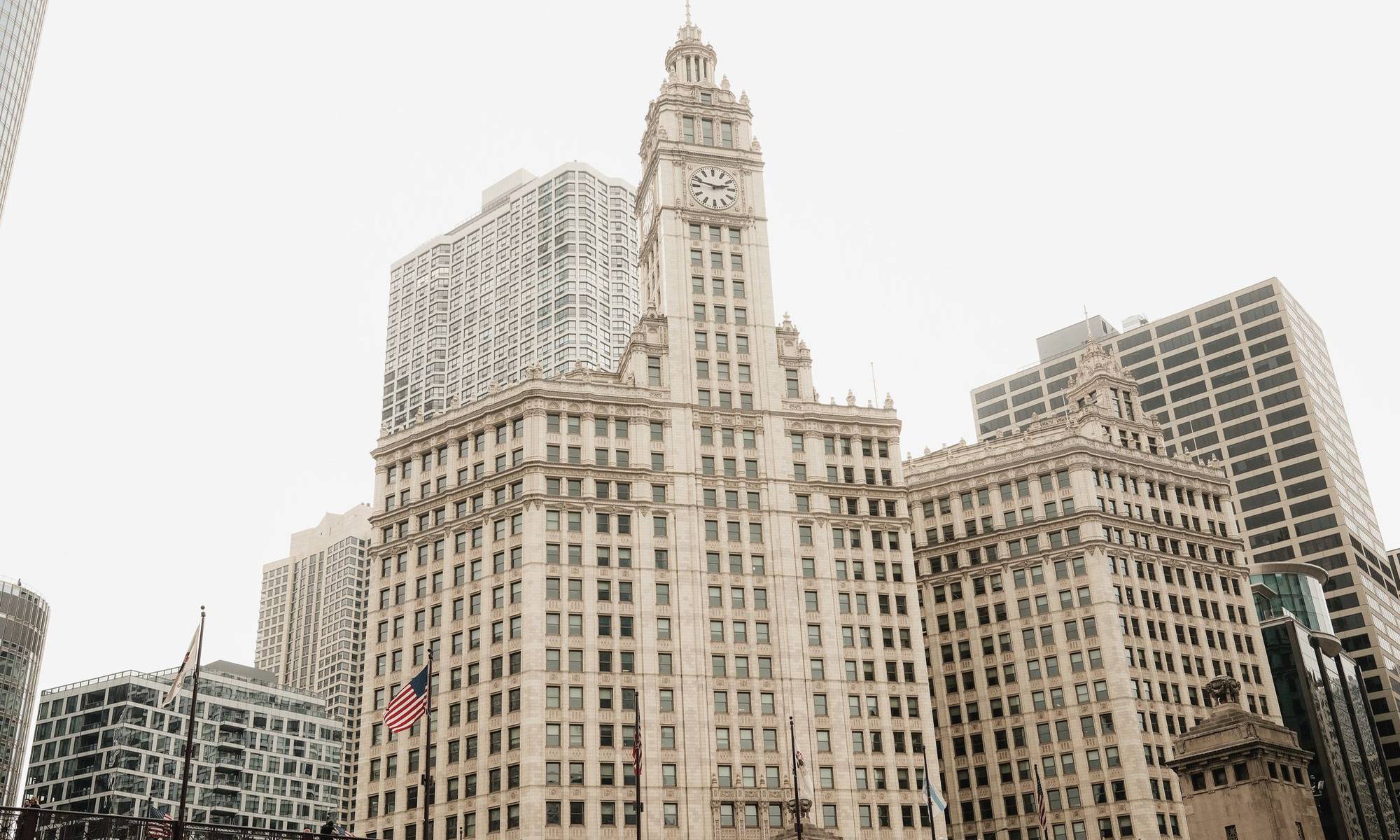 The Wrigley Building on Michigan Avenue